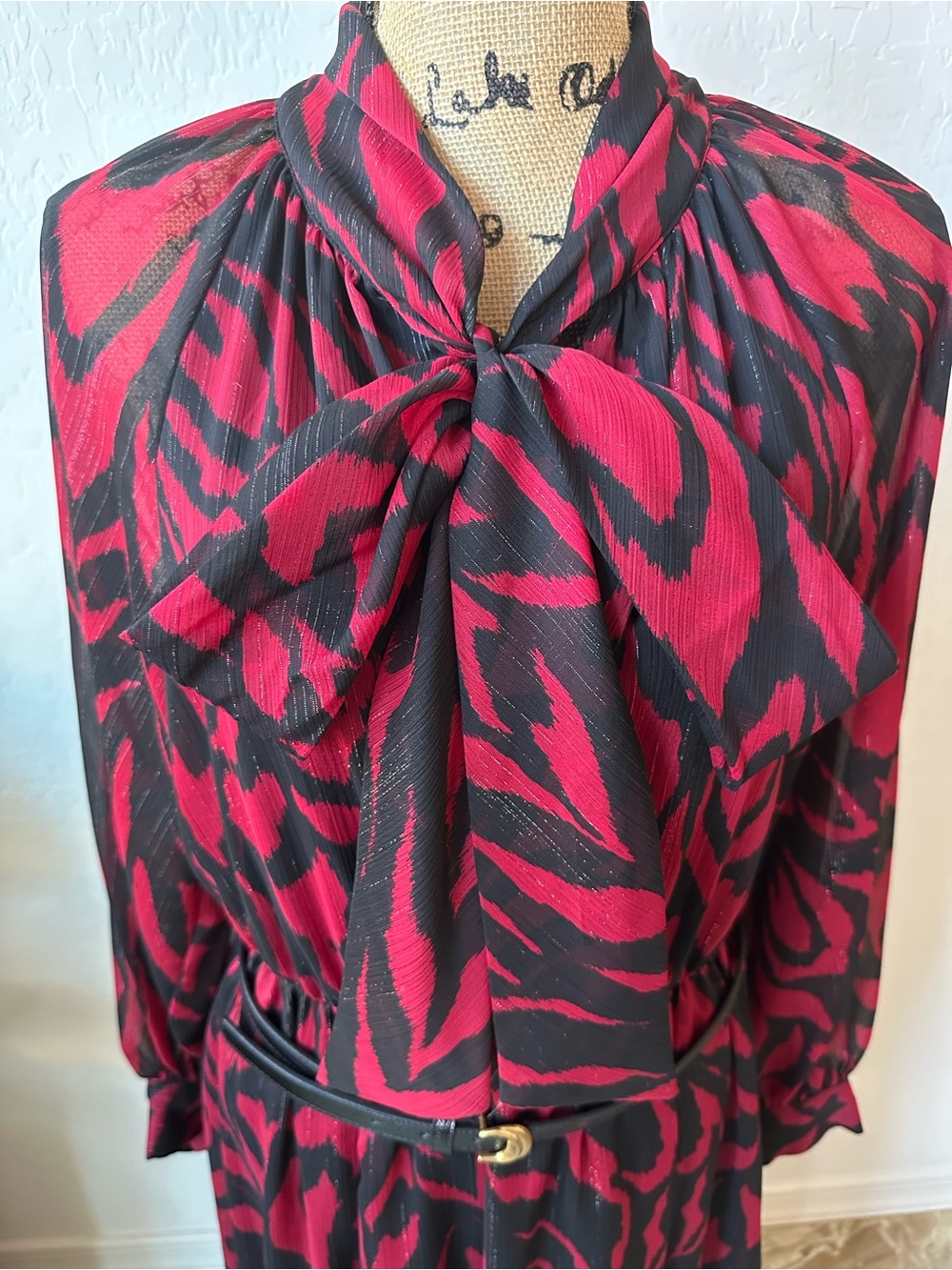 NWT Donna Karen New York Red Women’s Elegant Dress Size 10 - Picture 5 of 9